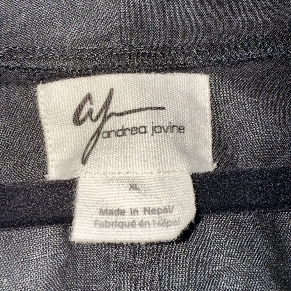 Andrea Jovine Sz L Linen Cardigan/Jacket Minimalist Lagenlook‎ Boho - Picture 4 of 11